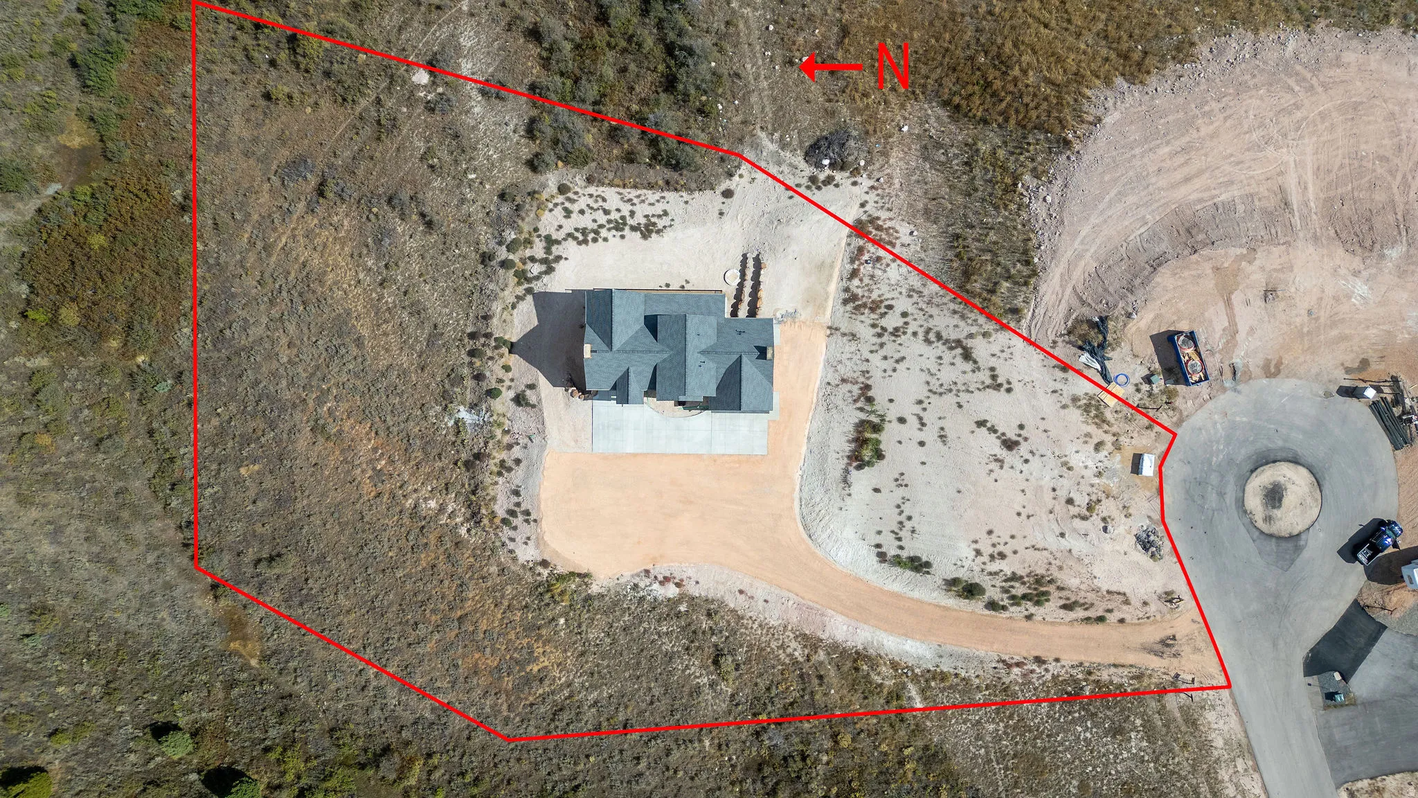 Map / location featuring property parcel outlined