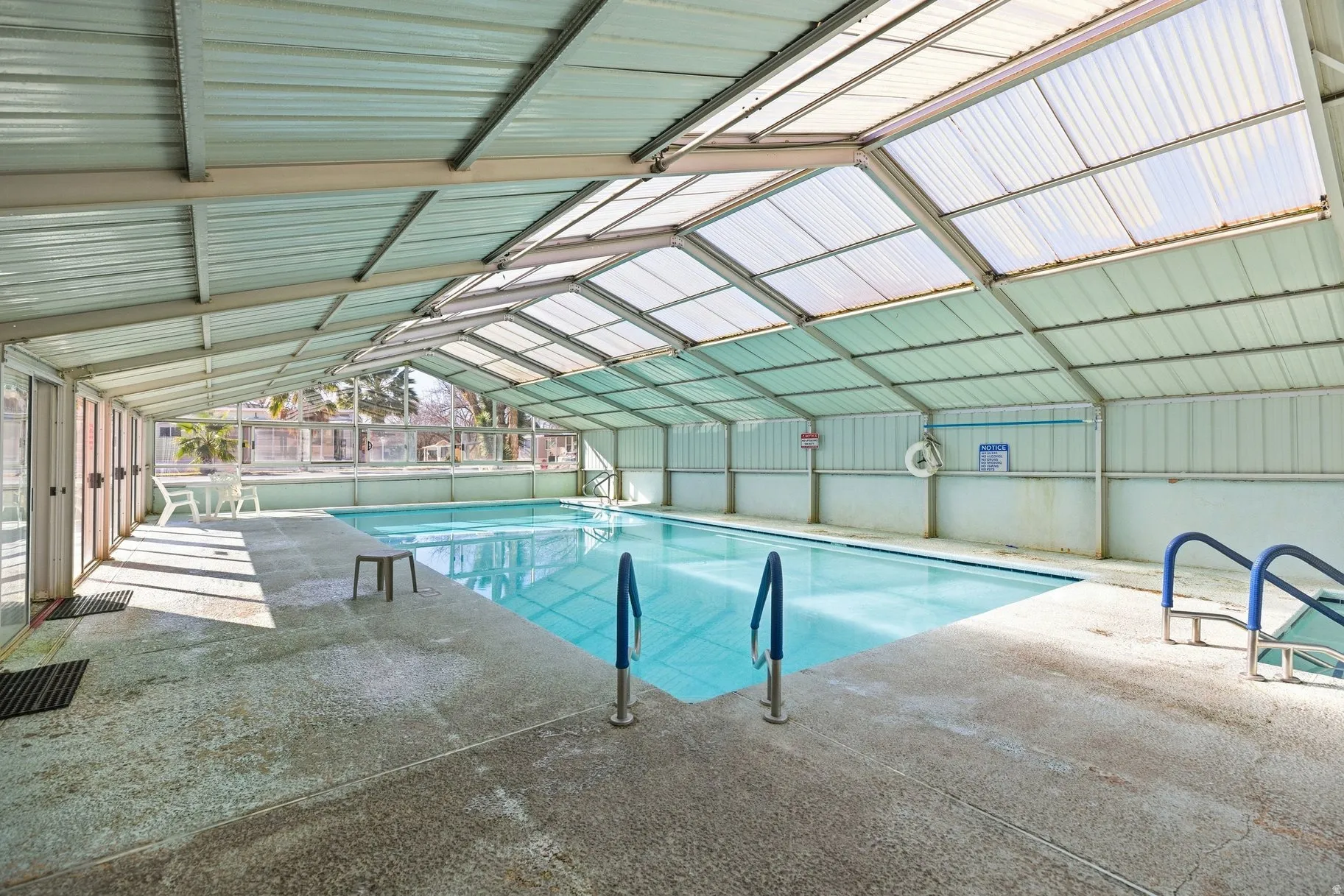 View of indoor pool