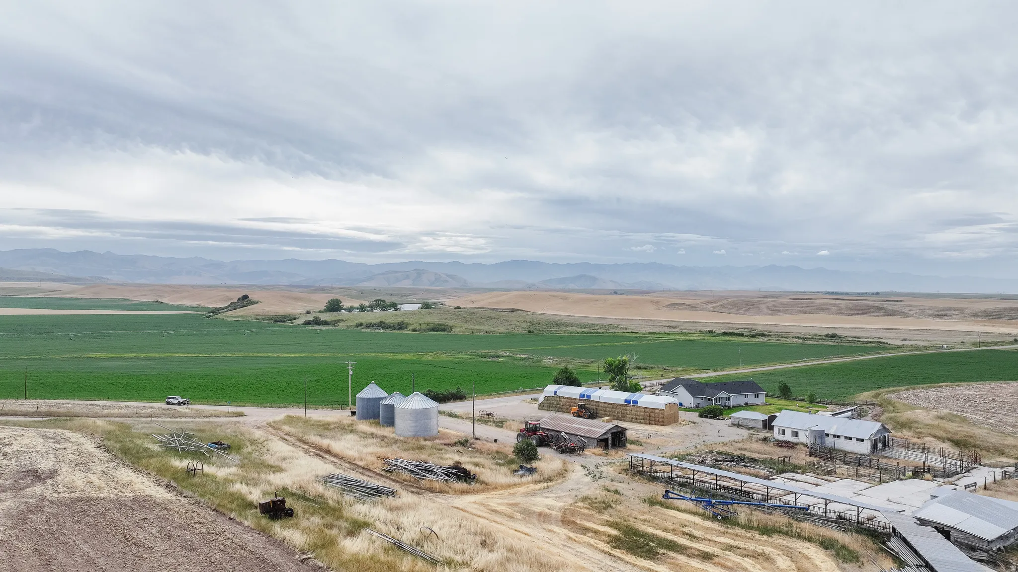 View of rural area with a mountain backdrop