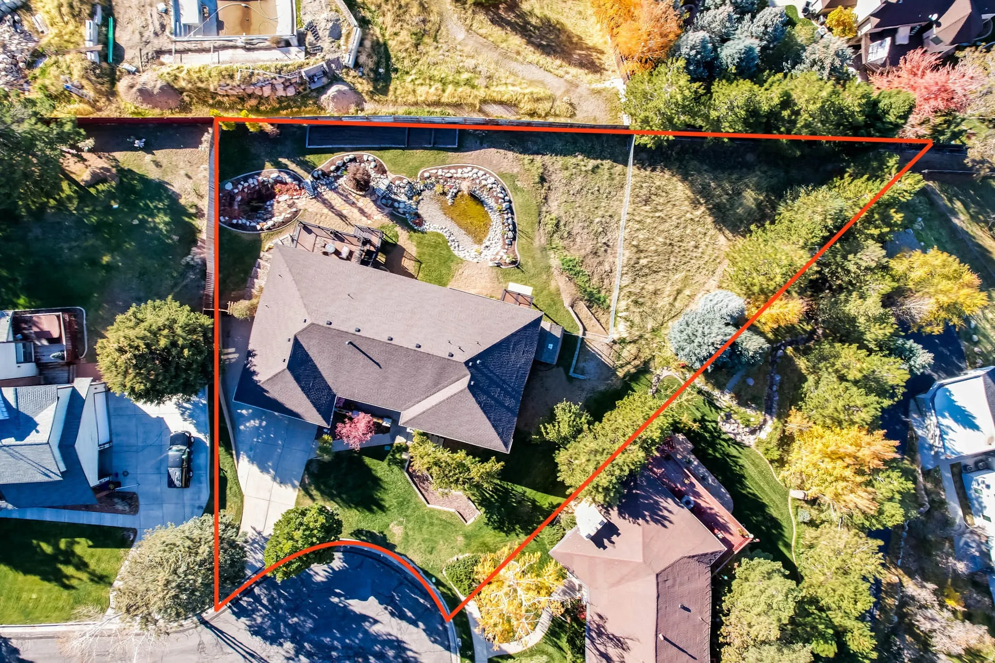View of property location featuring property parcel outlined
