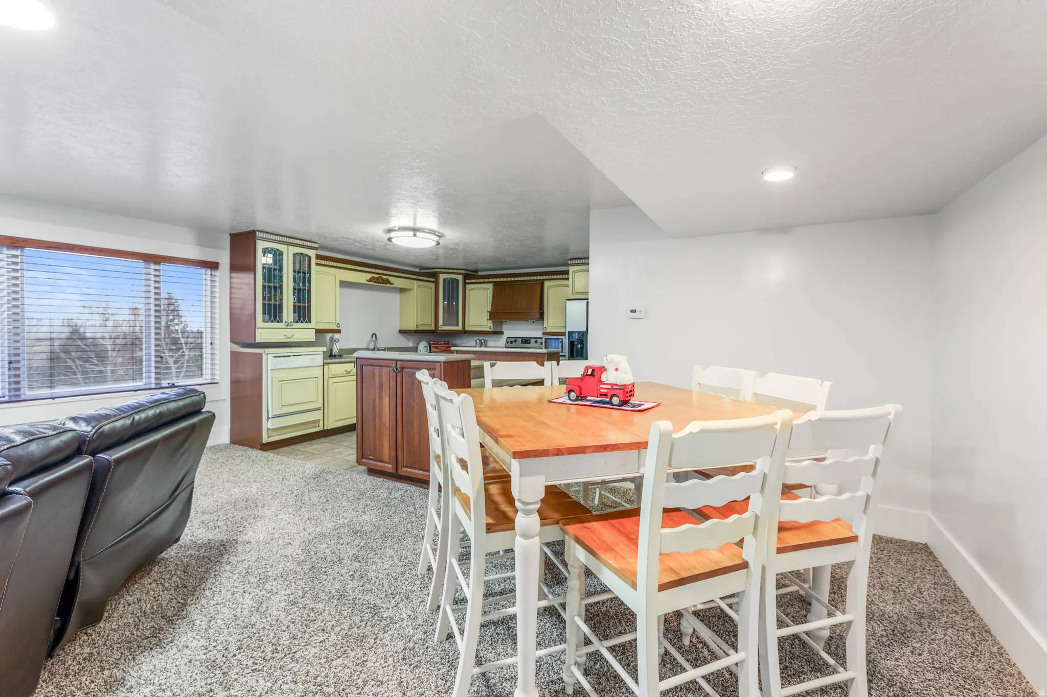 Basement dining area