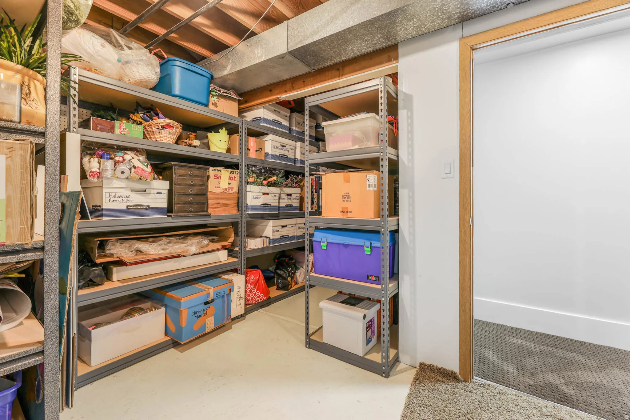 Very large storage area.