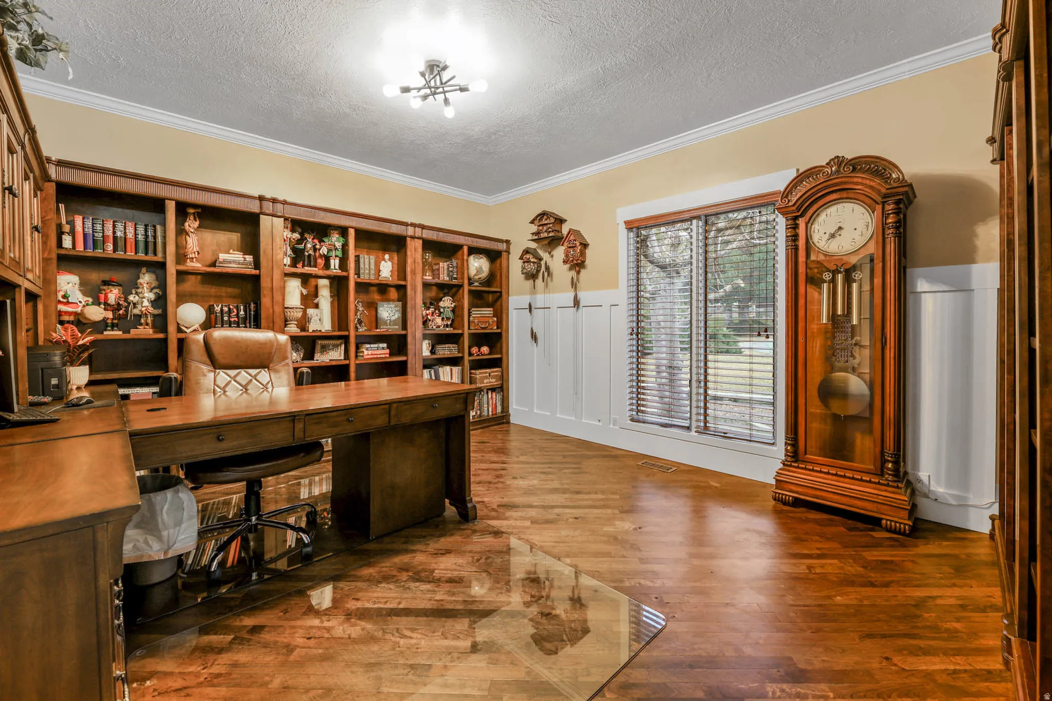 Office with french doors