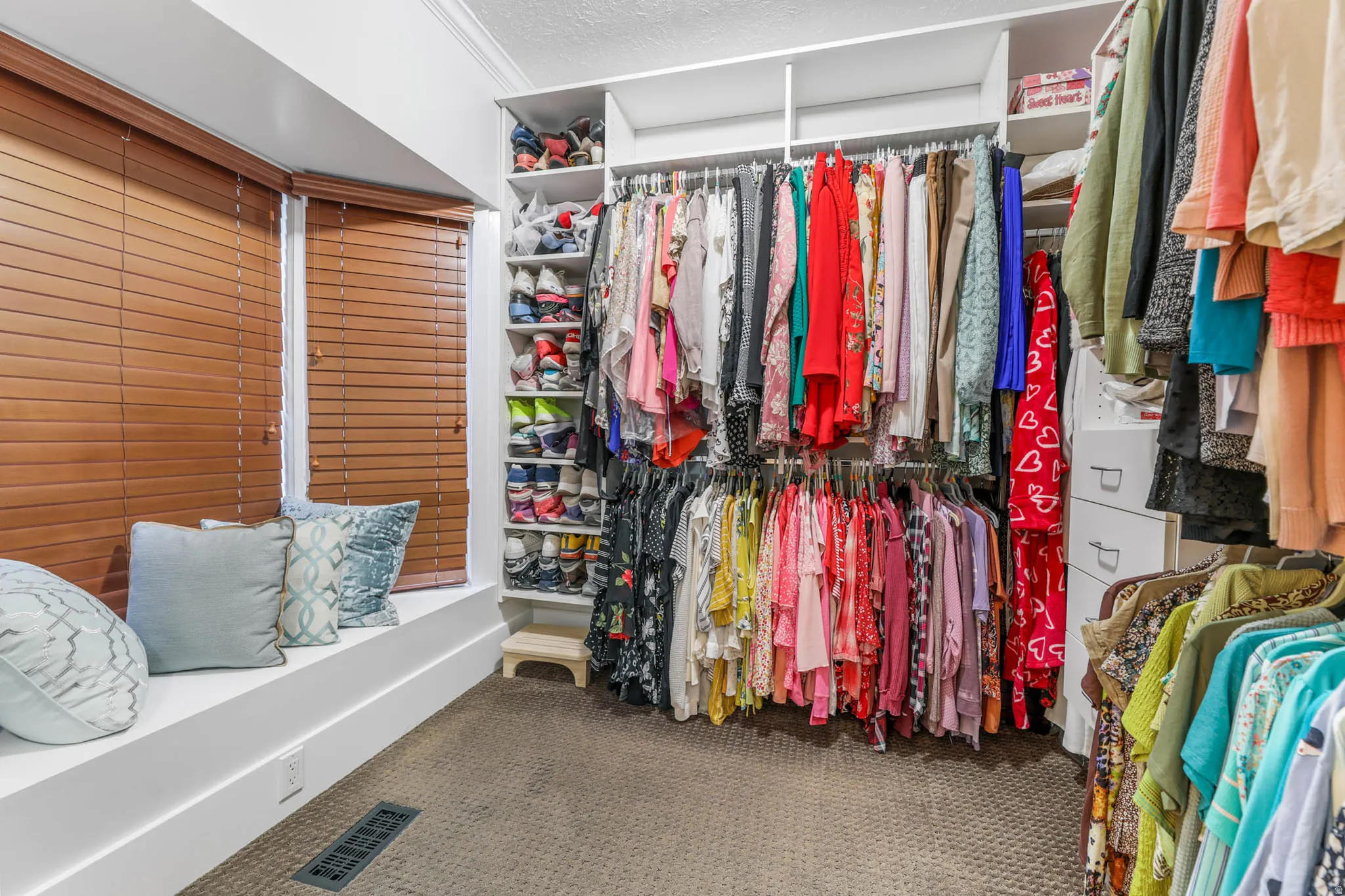 Walk in closet in Primary