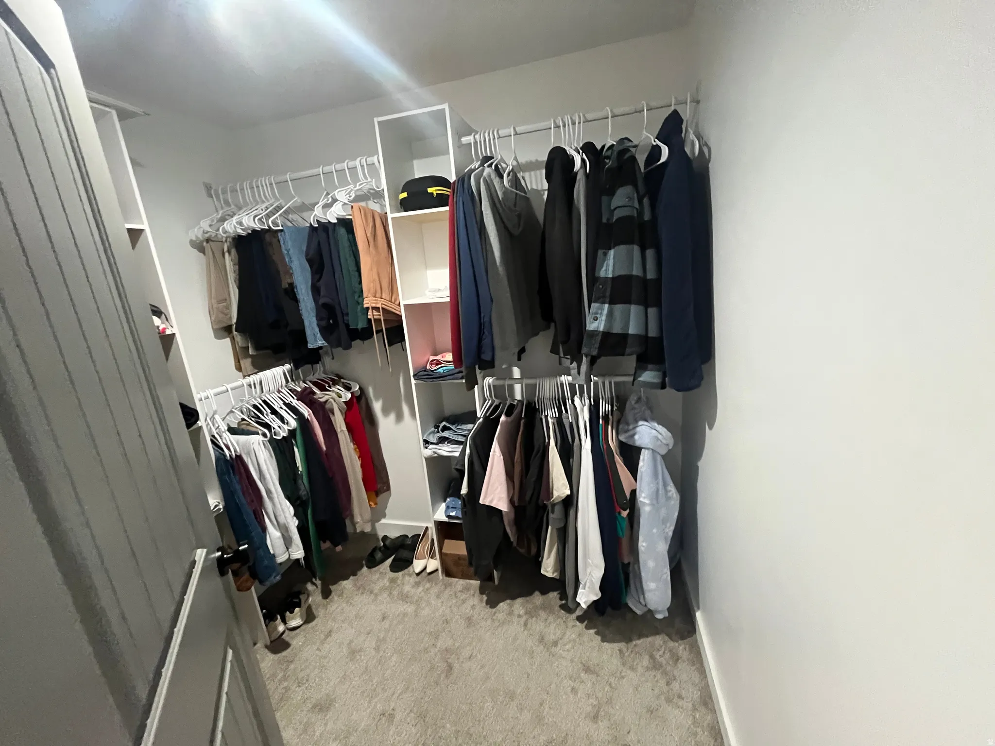 Bedroom walk in closet in basement that is NOT part of the ADU