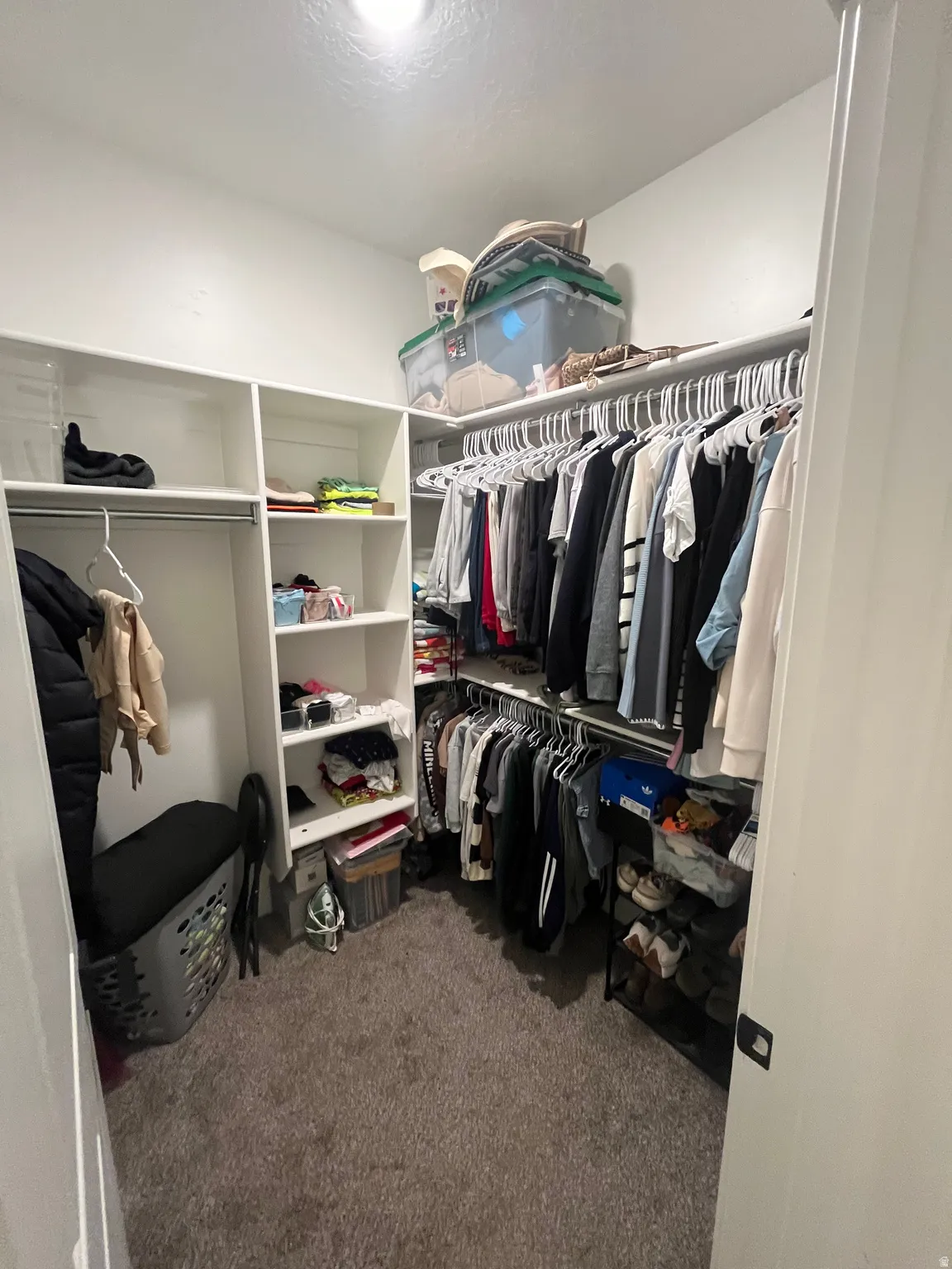 Walk in closet in Master bedroom