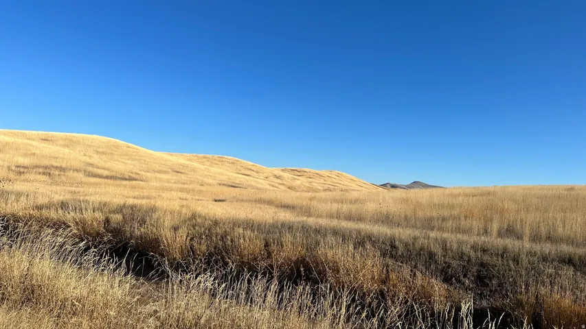 Mountain view with rural landscape