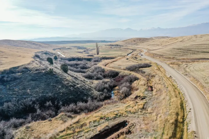 Mountain view featuring rural landscape
