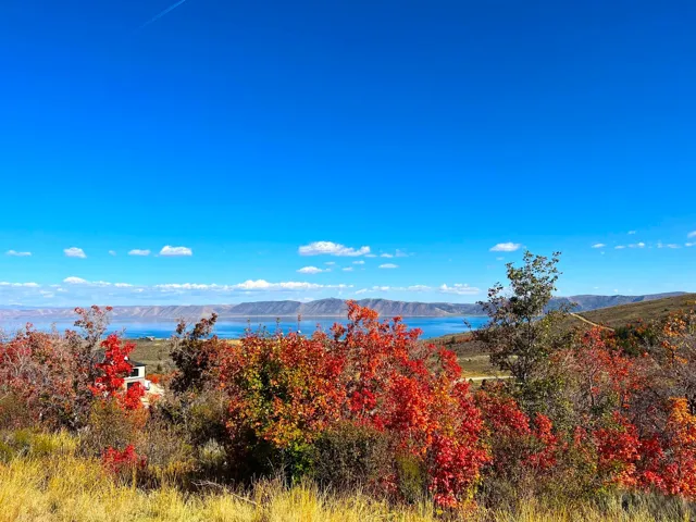 Water view featuring a mountainous background
