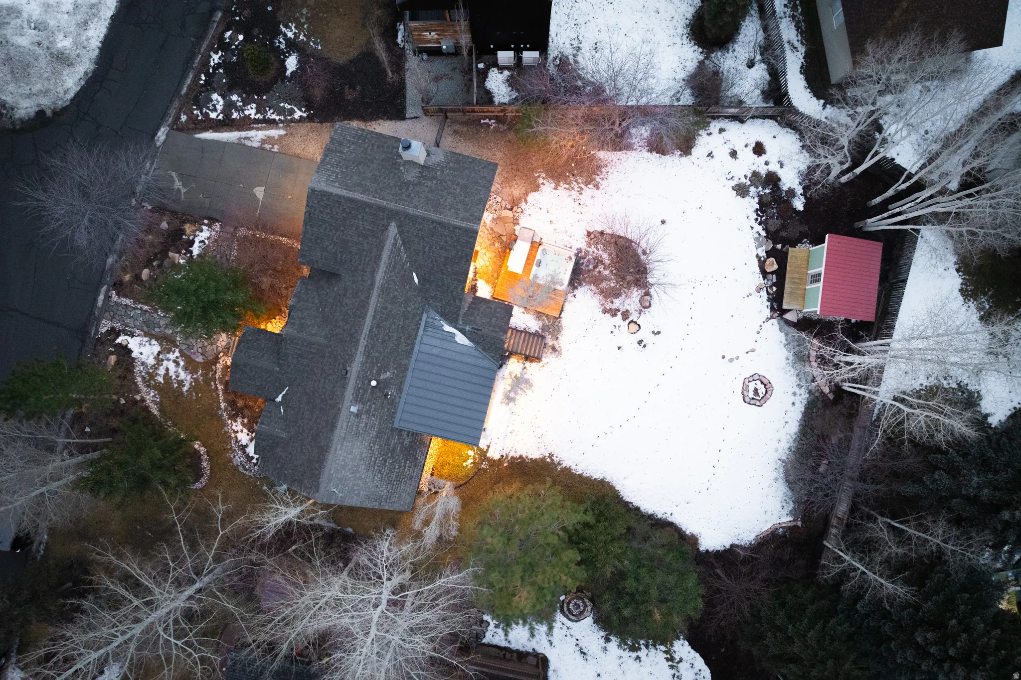Aerial overview of property's location