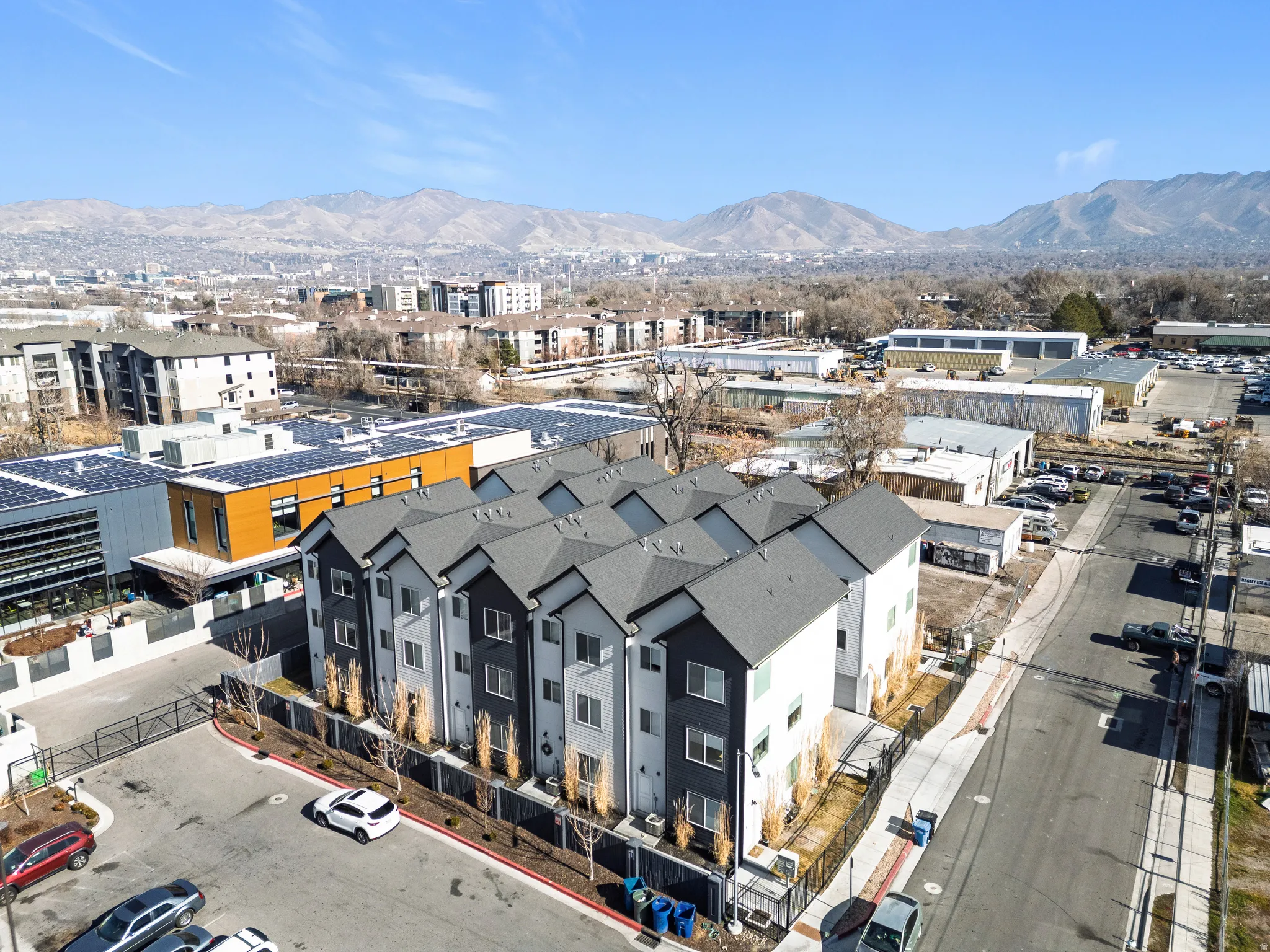 Bird's eye view of mountains