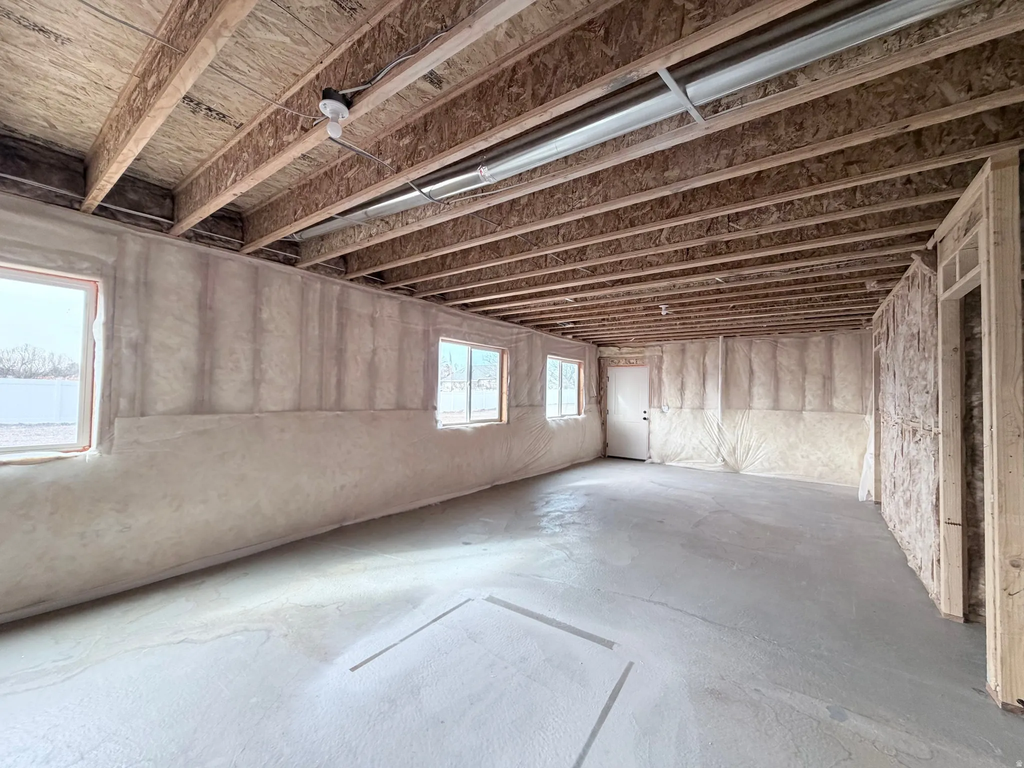 View of below grade area