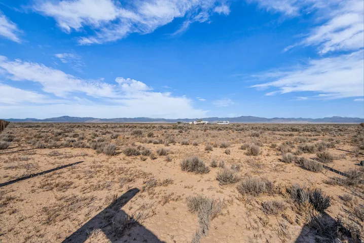 Mountain view featuring a desert landscape