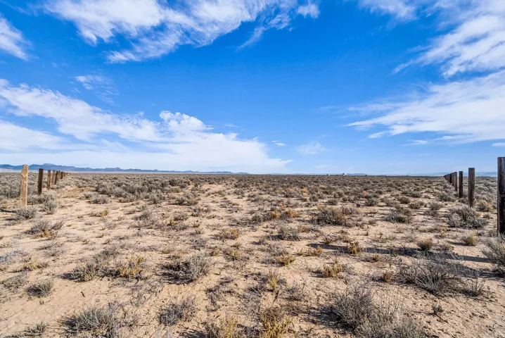 View of nature with a desert landscape and a mountain backdrop