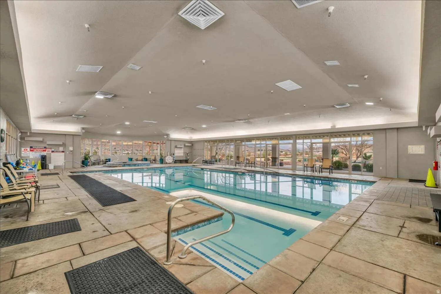 View of indoor pool
