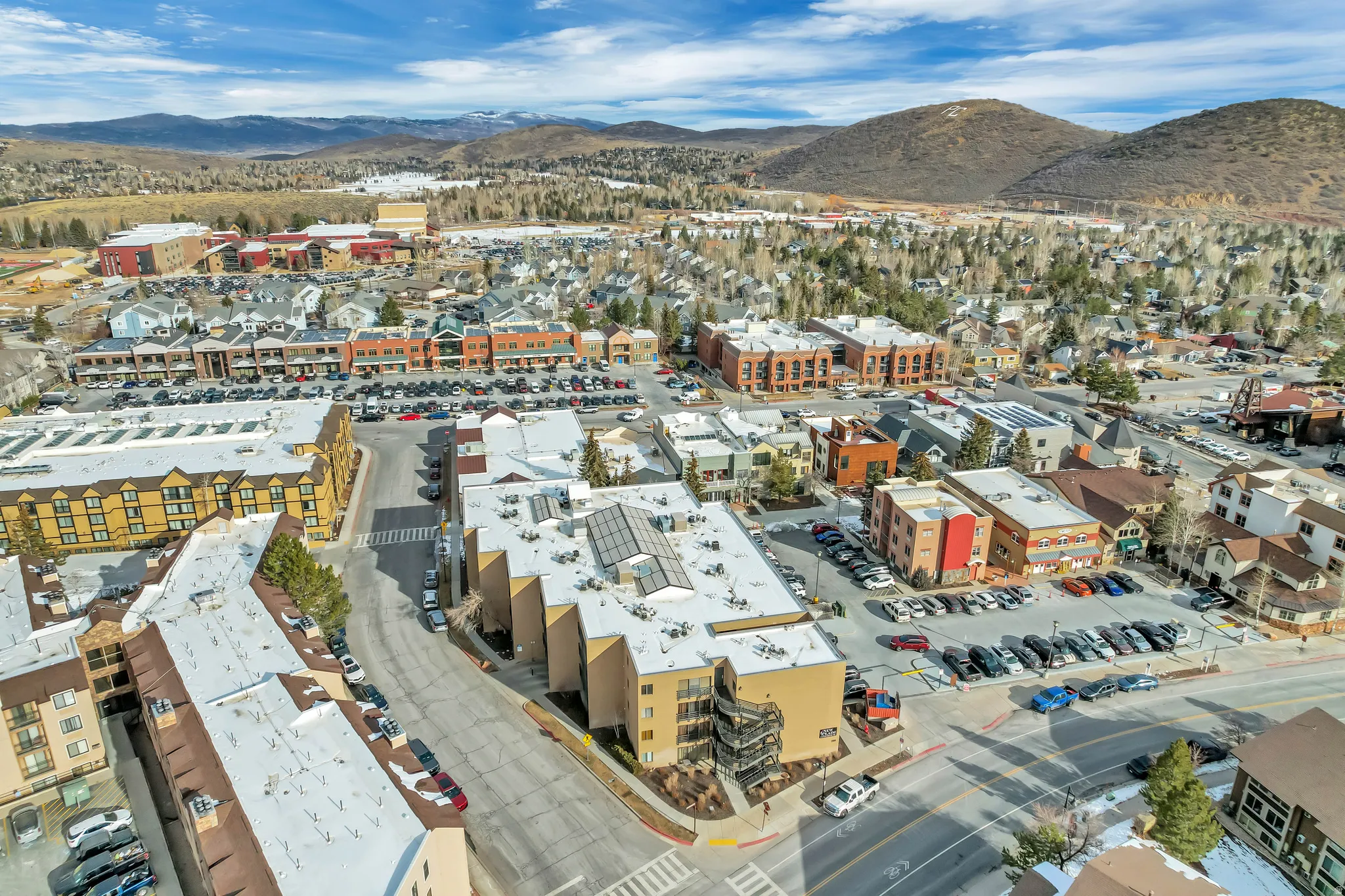 Aerial view of mountains