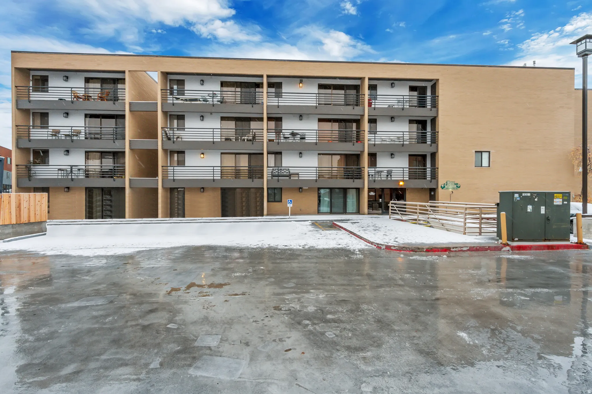 View of apartment building / complex
