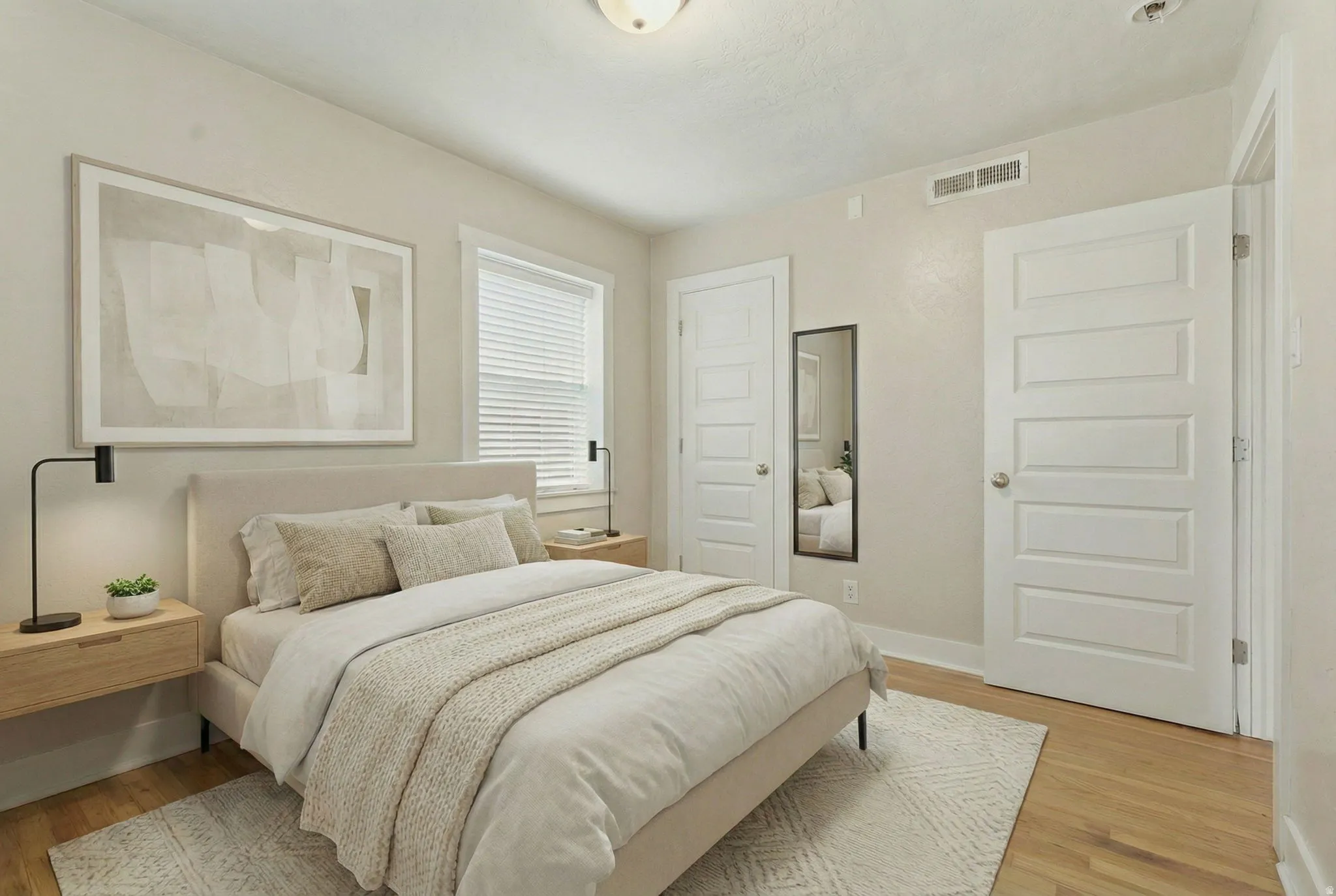 Bedroom featuring wood finished floors