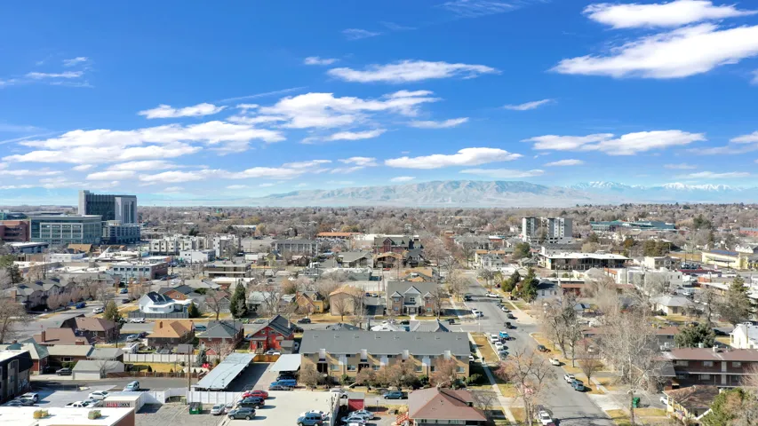 View of city featuring a mountain backdrop