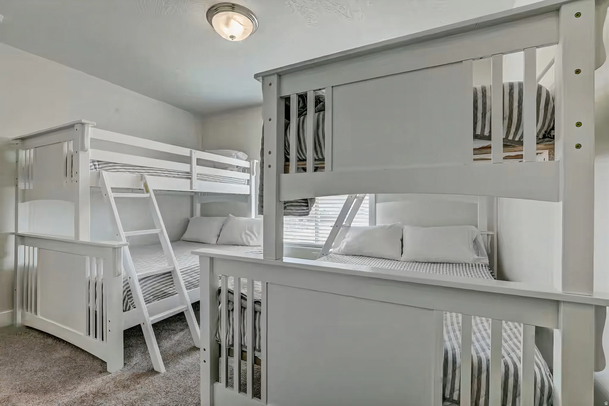 Bedroom with carpet floors