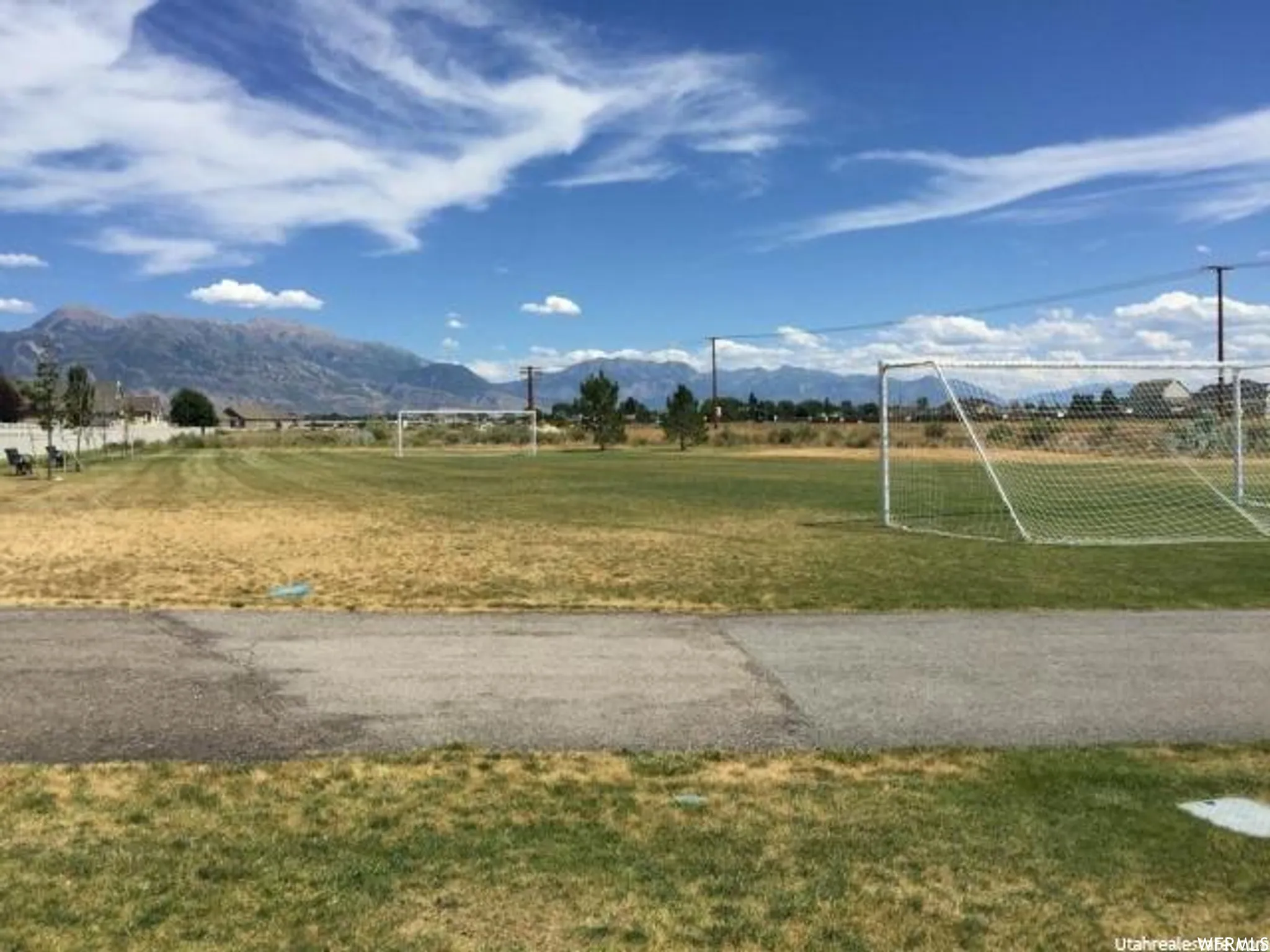 Soccer field and southwest end of community