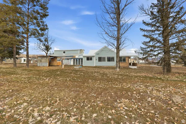 Rear view of property