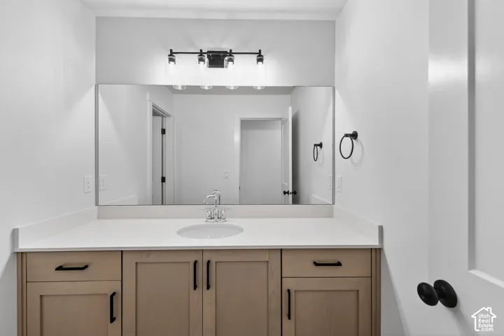 Bathroom featuring vanity