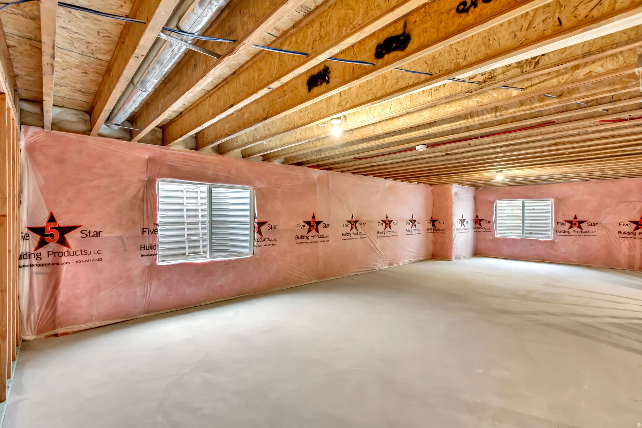 View of below grade area