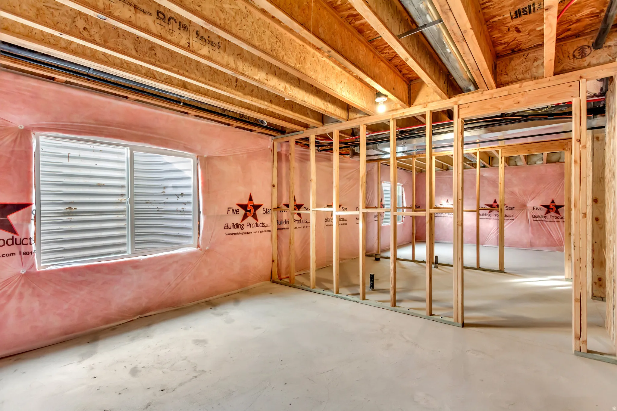 View of below grade area