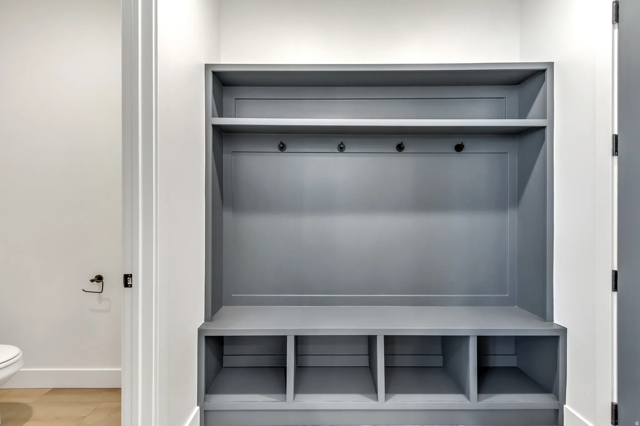 Mudroom with baseboards