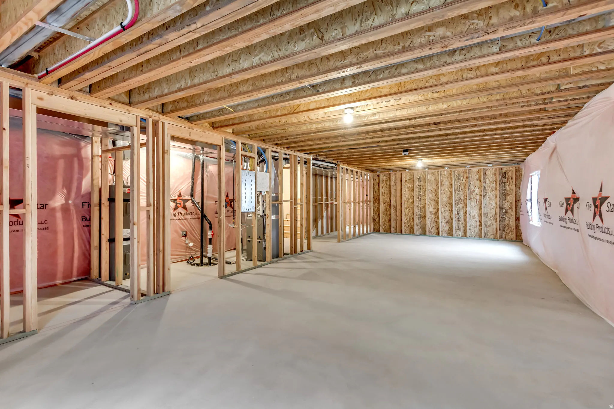 View of unfinished below grade area