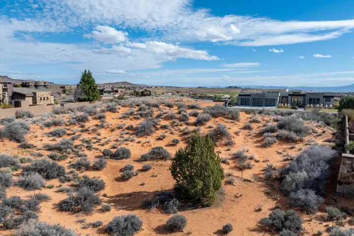 Mountain view featuring a desert landscape