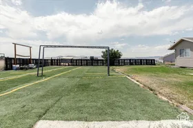 View of grassy yard