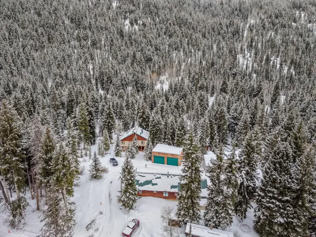 View from above of property