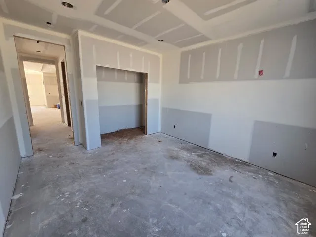 Recessed lighting and a built-in architectural niche