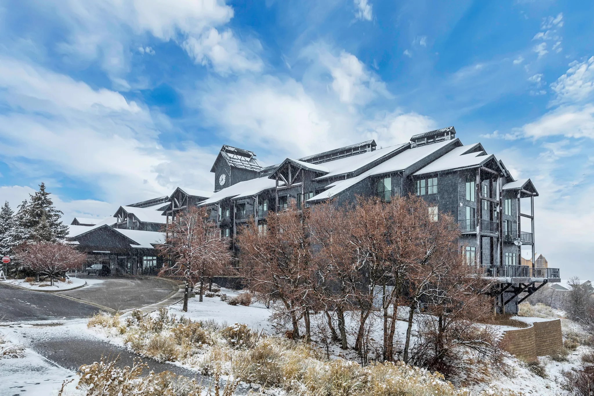 View of snow covered exterior