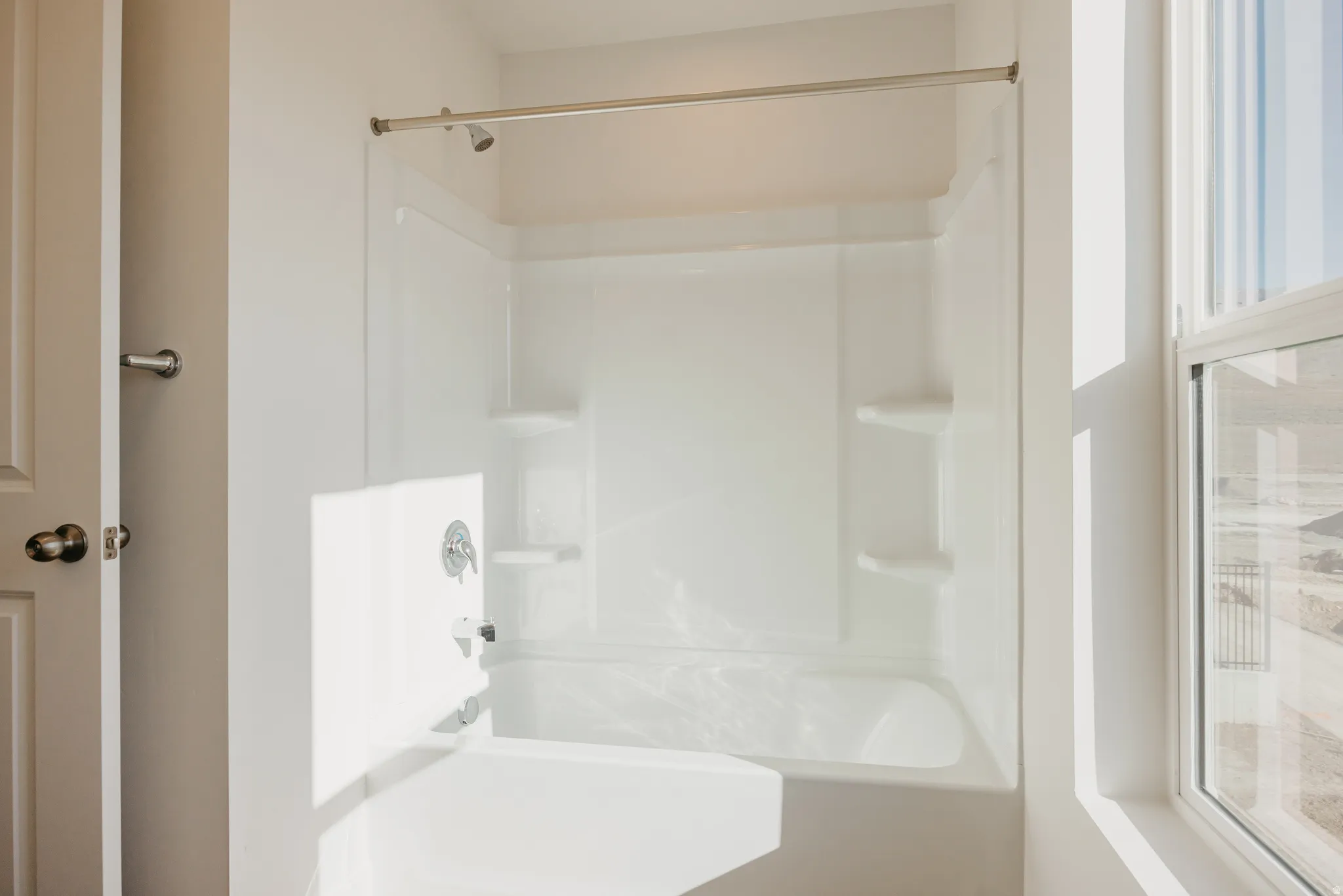 Bathroom featuring shower / bathtub combination