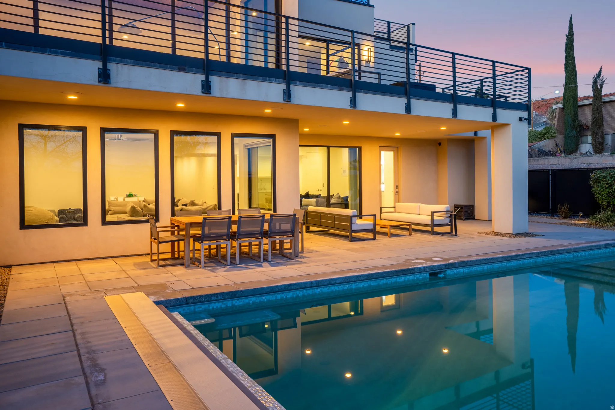 Swimming pool featuring outdoor lounge area and a patio
