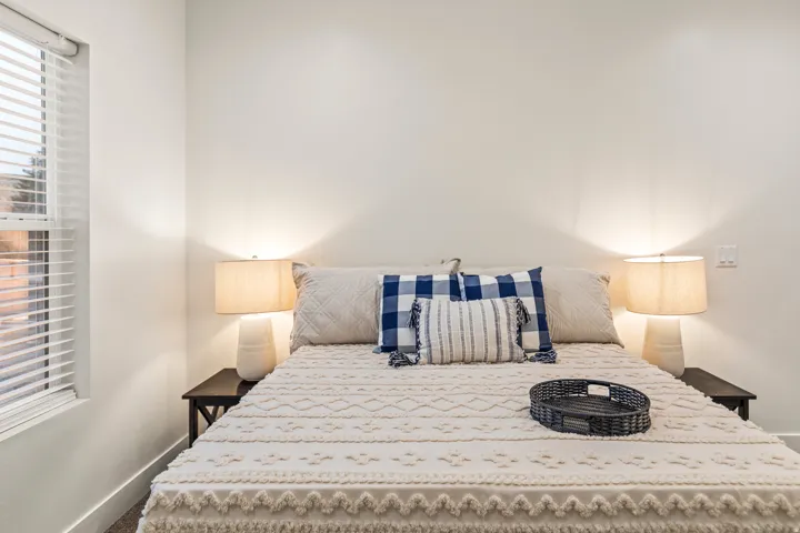 Bedroom featuring baseboards