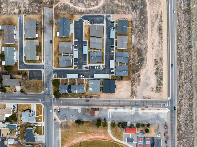Aerial overview of property's location