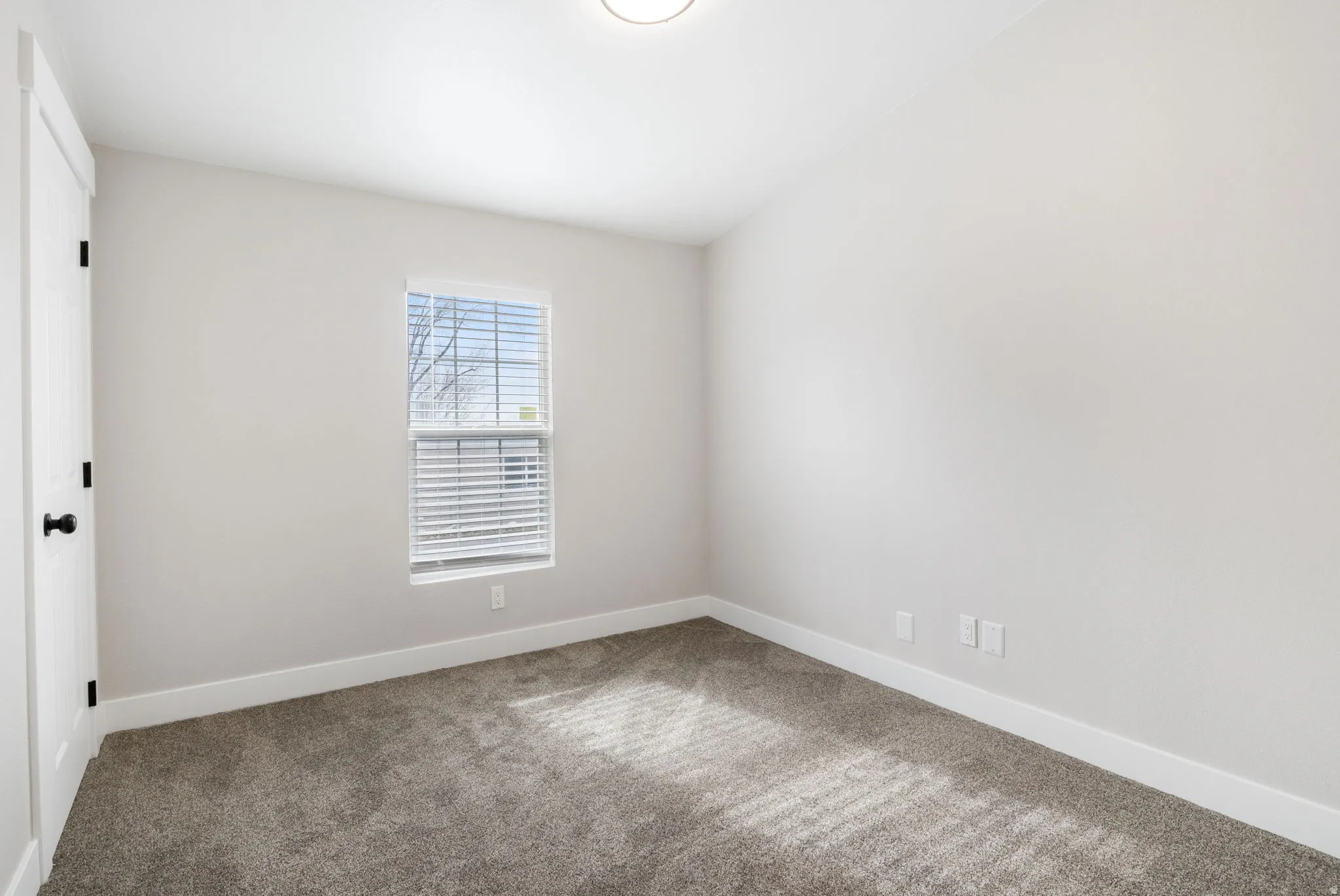 Unfurnished room featuring carpet and baseboards