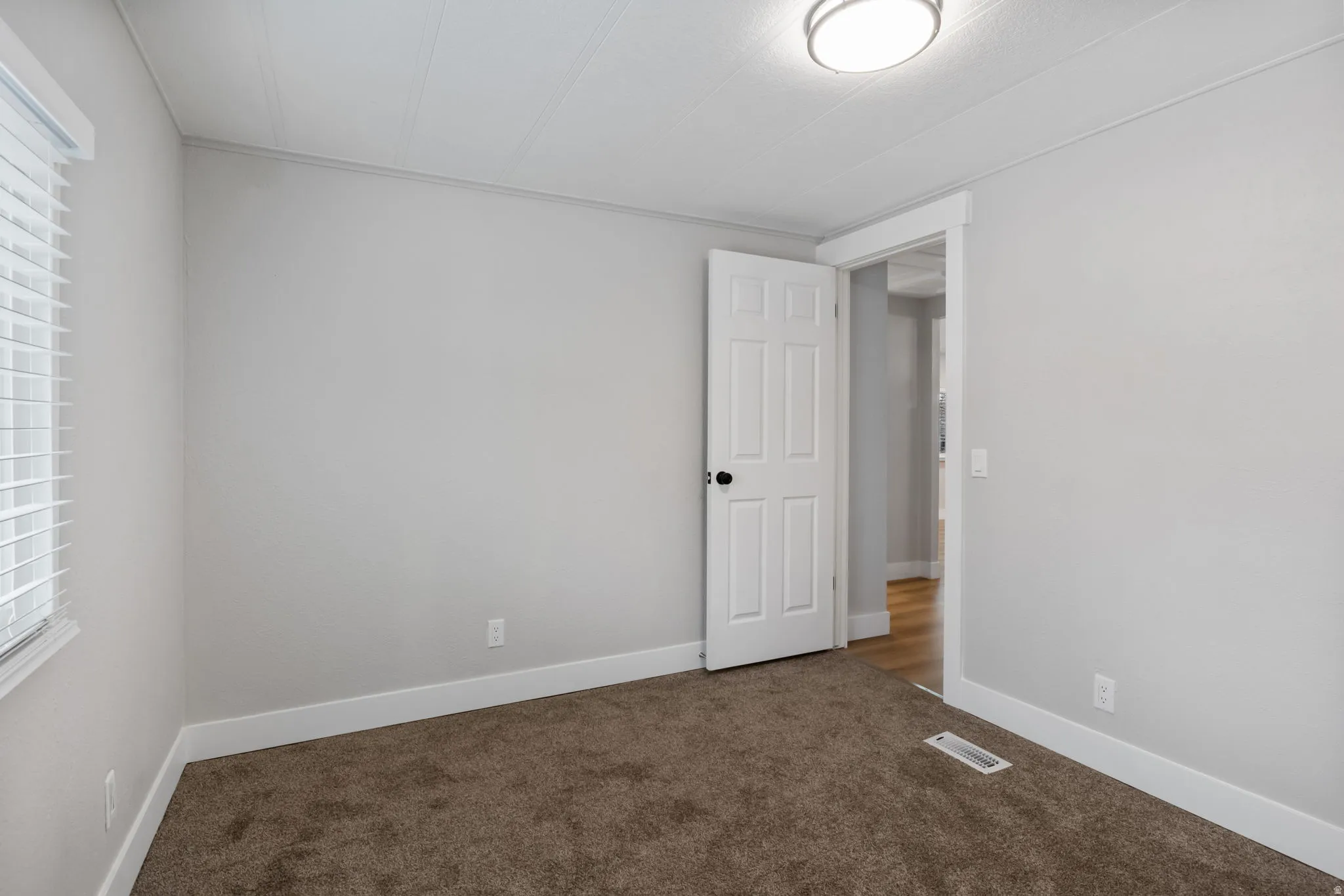 Unfurnished room featuring carpet flooring and healthy amount of natural light