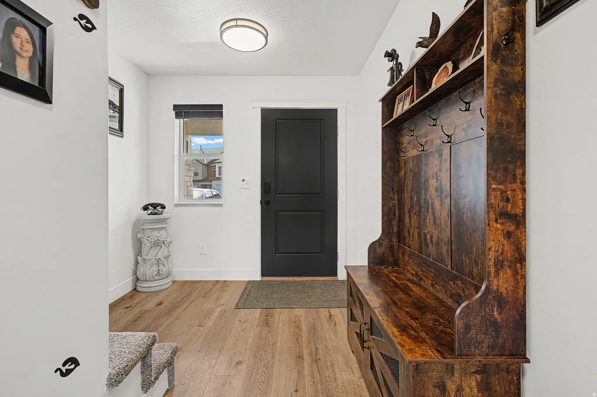 Mudroom at front door entrance