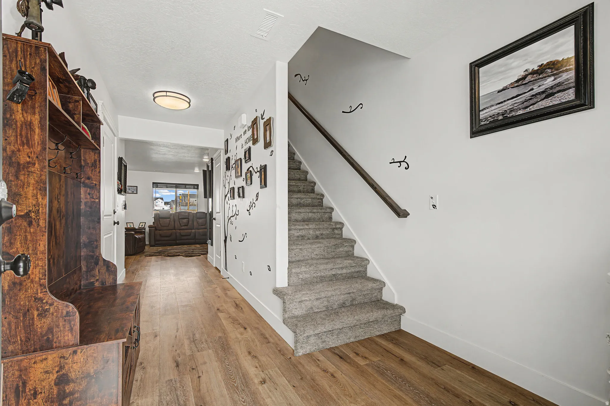 Foyer at hallway and stairs