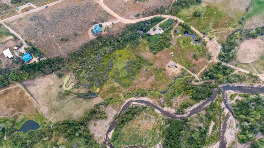 Aerial overview of property's location