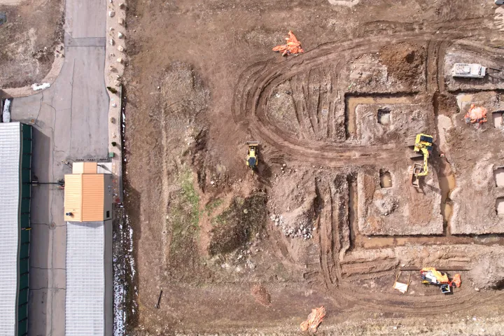 Aerial view of property and surrounding area
