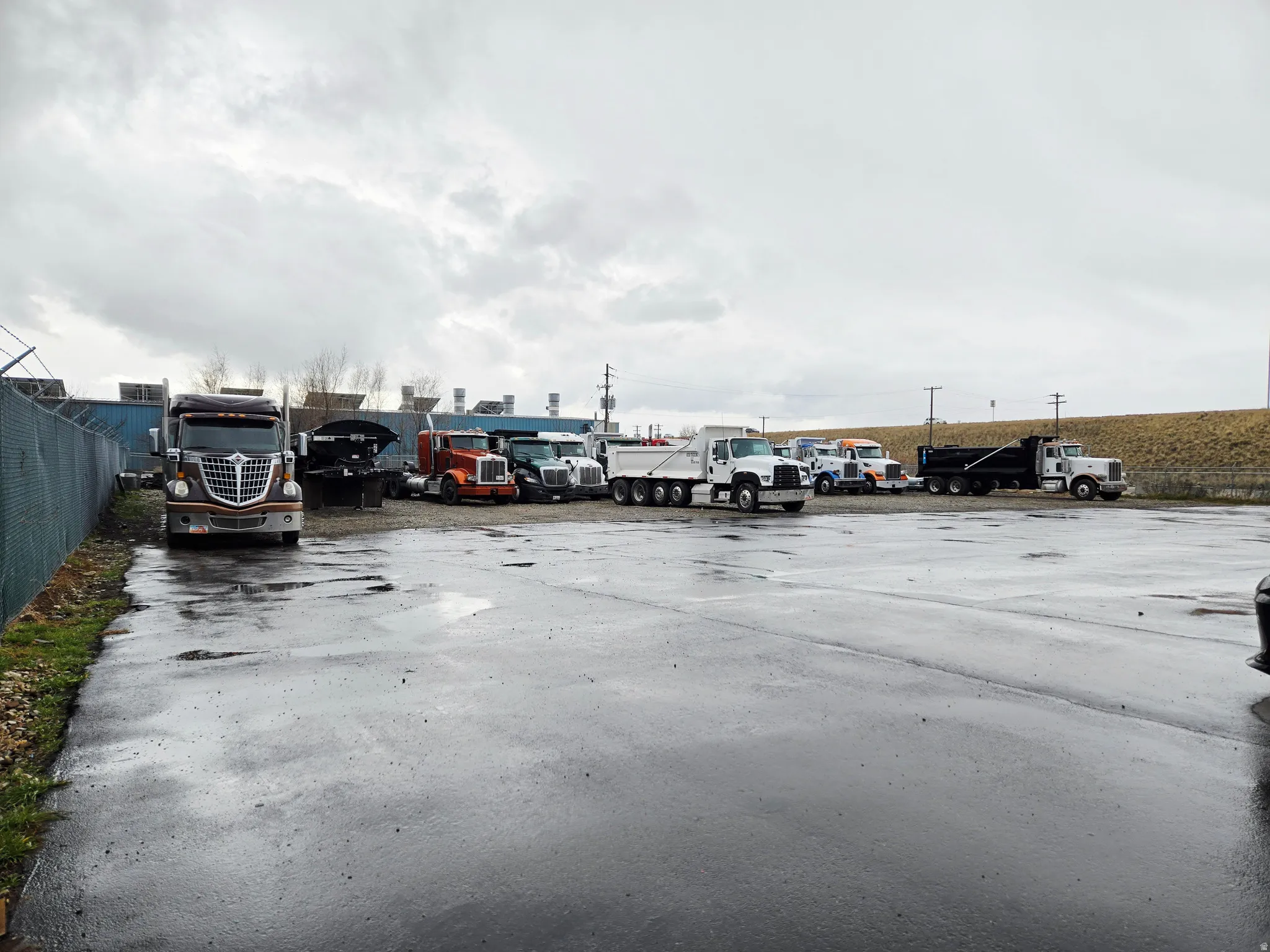 View of uncovered parking lot