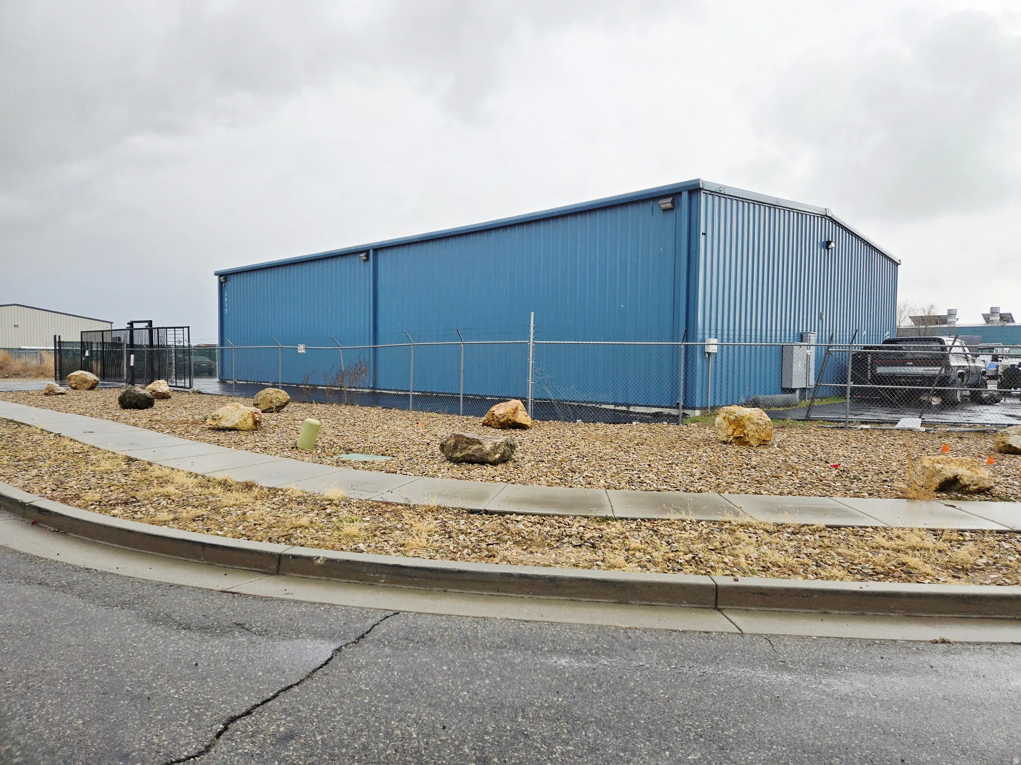 View of pole building