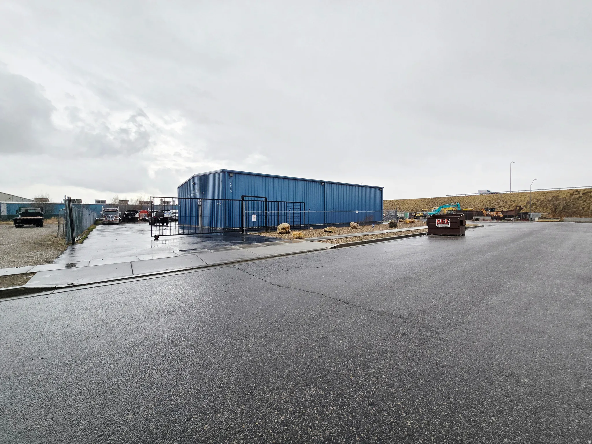 View of pole building