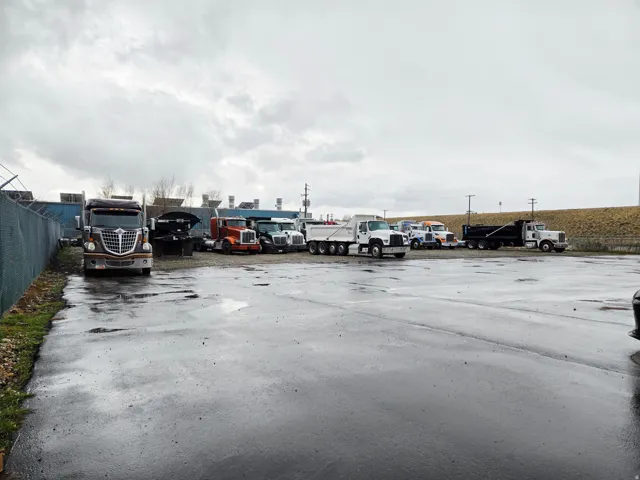 View of uncovered parking lot